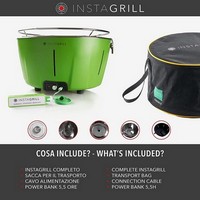 photo InstaGrill - Smokeless Tabletop Barbecue - Green Avocado + Starter Kit 5